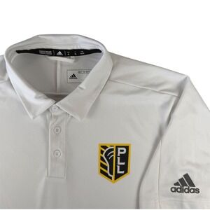 Adidas Mens PLL Premier Lacrosse League Aeroready Polo Shirt White XL
